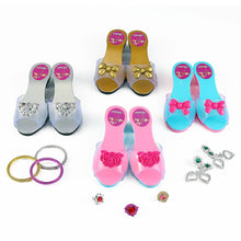 Load image into Gallery viewer, Princess Dress Up & Play Shoe and Jewelry Boutique