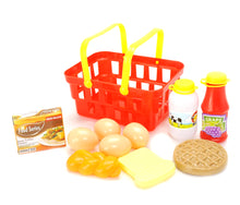 Load image into Gallery viewer, Pretend Play Breakfast & Lunch Play Food Set with Basket