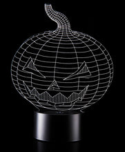 Load image into Gallery viewer, Optical Illusion 3D Pumpkin Jack-O'-Lantern Light