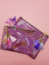 Load image into Gallery viewer, Spring Fling Small Wristlet Makeup Pouch - Pink