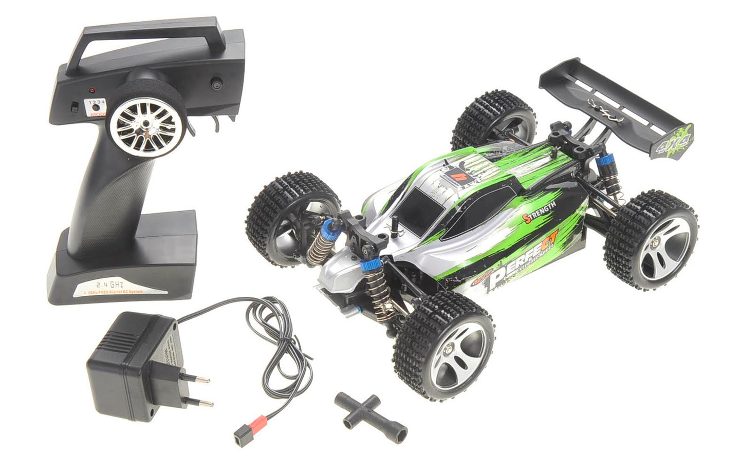 WL A959A 1-18 2.4Gh 4WD Off-Road Buggy Green