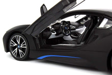 Load image into Gallery viewer, RC BMW I8 1:14 Scale with Opening Doors (Black)