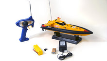 Load image into Gallery viewer, 17&quot; 1:25 Electric Mini Tracer Racing RC Boat YELLOW