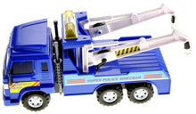 Load image into Gallery viewer, Big Heavy Duty Wrecker Tow Truck Police Toy for Kids with Friction Power (With Double Hooks)