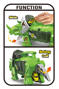 Dinosaur Storage Carrier for Your Dinosaurs and Cars (includes mini dinosaurs and car toys)