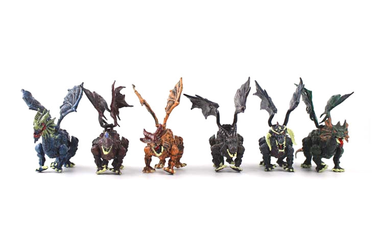 Dragon Figurine Puzzles In Hatching Jurrasic Eggs (12 Eggs Per Pack)