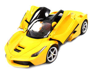 1-14 Scale Ferrari La Ferrari LaFerrari Radio Remote Control Model Car R-C RTR Open Doors (Yellow)