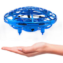 Load image into Gallery viewer, Mini UFO Hand Controlled Quadcopter (Blue)