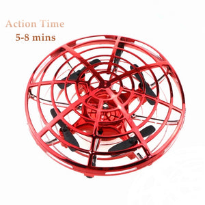 Mini UFO Hand Controlled Quadcopter (Red)