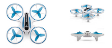 Load image into Gallery viewer, Mini LED Quadcopter For Beginners (Blue)