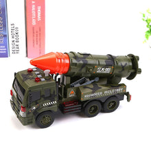 Load image into Gallery viewer, Friction Powered Military Missle Launcher Truck With Lights And Sound