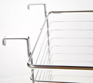 Chrome Waste Basket For Kitchens Or Restrooms