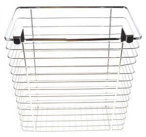 Chrome Waste Basket For Kitchens Or Restrooms