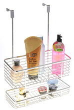 Load image into Gallery viewer, Chrome Cabinet Storage Basket With Two Shelves