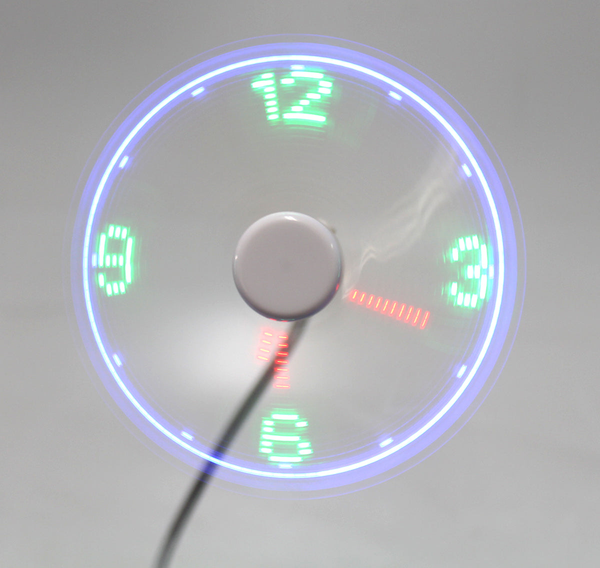 USB LED Clock Fan