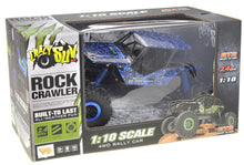 Load image into Gallery viewer, 1:10 2.4G 4WD Rally Rock Crawler Car Blue