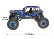 Load image into Gallery viewer, 1:10 2.4G 4WD Rally Rock Crawler Car Blue