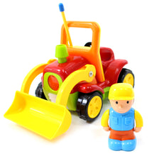 Load image into Gallery viewer, 4&quot; Cartoon R-C Construction Truck Toy for Toddlers (Red)