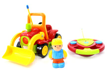 Load image into Gallery viewer, 4&quot; Cartoon R-C Construction Truck Toy for Toddlers (Red)