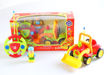 Load image into Gallery viewer, 4&quot; Cartoon R-C Construction Truck Toy for Toddlers (Red)