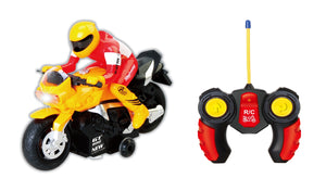 R-C Radio Control Motorcycle Car Toy Yellow