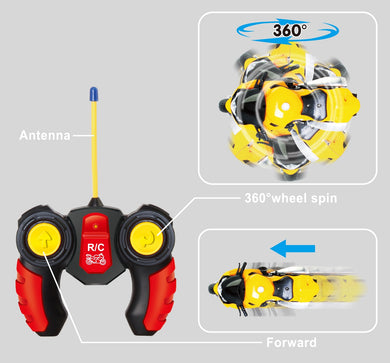 R-C Radio Control Motorcycle Car Toy Yellow