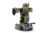 Load image into Gallery viewer, 1:14 Mercedes-Benz GT3 2.4ghz RC Transformer Dancing Robot Car Gray