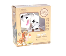 Load image into Gallery viewer, My Dog Piggy Bank - Robotic Coin Munching Money Box (White Black)