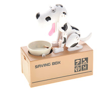 Load image into Gallery viewer, My Dog Piggy Bank - Robotic Coin Munching Money Box (White Black)