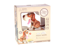 Load image into Gallery viewer, My Dog Piggy Bank - Robotic Coin Munching Money Box (White Brown)