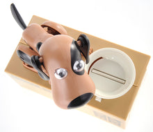 Load image into Gallery viewer, My Dog Piggy Bank - Robotic Coin Munching Money Box (Black Brown)