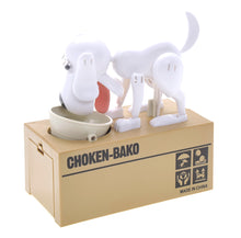 Load image into Gallery viewer, My Dog Piggy Bank - Robotic Coin Munching Money Box (White)