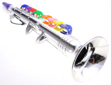 Load image into Gallery viewer, Clarinet with 8 Colored Keys, Metallic Silver