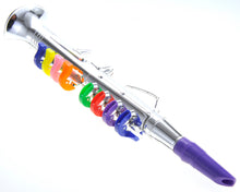 Load image into Gallery viewer, Clarinet with 8 Colored Keys, Metallic Silver