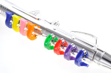 Load image into Gallery viewer, Clarinet with 8 Colored Keys, Metallic Silver