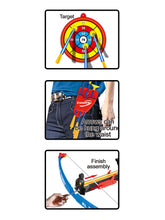 Load image into Gallery viewer, Archery Crossbow Bow and Arrow Toy Set with Target, Toy Crossbow For Indoor &amp; Outdoor Garden Fun Game