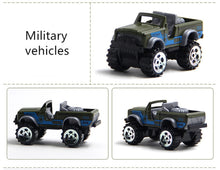 Load image into Gallery viewer, 10 in 1 Diecast Military Vehicle Carrier Truck