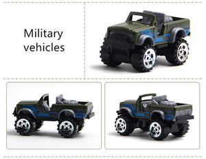 10 in 1 Diecast Military Vehicle Carrier Truck