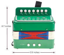 Load image into Gallery viewer, Children&#39;s Musical Instrument Accordion Green