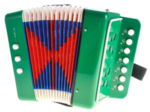 Children's Musical Instrument Accordion Green