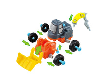 Load image into Gallery viewer, 3-in-1 Construction Truck Playset with Power Drill Tool and 27 Modification Pieces