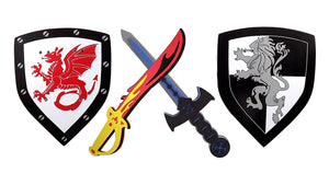 Sword And Shield Play Set With Unique Designs For Both The Sword and Shield