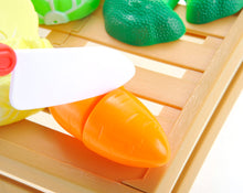 Load image into Gallery viewer, Kitchen Cutting Vegetables Crate Pretend Food Playset