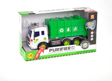 Load image into Gallery viewer, Friction Powered Garbage Truck Toy