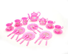 Load image into Gallery viewer, Princess Tea Party Set with Pink Tea Pots and Kitchen Utensils