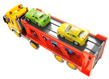 Load image into Gallery viewer, 1:16 Friction Powered Car Transporter Truck With Lights and Sounds