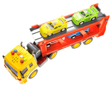 Load image into Gallery viewer, 1:16 Friction Powered Car Transporter Truck With Lights and Sounds