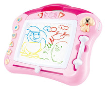 Load image into Gallery viewer, Magnetic Doodle Drawing Board For Sketching With Lights And Sound (Pink)