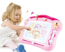 Load image into Gallery viewer, Magnetic Doodle Drawing Board For Sketching With Lights And Sound (Pink)