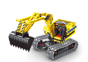 Mechanical Master Excavator, 2 in 1 engineering toy brick for boys